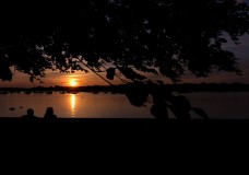 Couple Enjoys Sunset